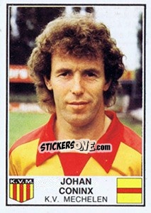 Figurina Johan Coninx - Football Belgium 1981-1982 - Panini