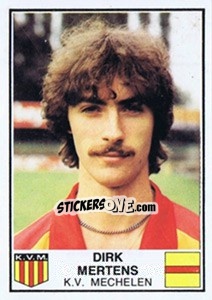 Figurina Dirk Mertens - Football Belgium 1981-1982 - Panini