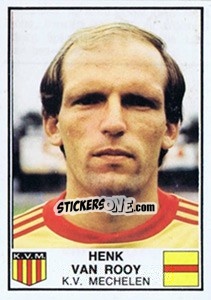 Sticker Henk van Rooy - Football Belgium 1981-1982 - Panini