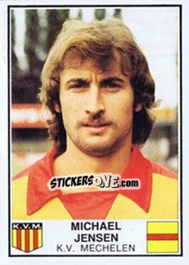 Figurina Michael Jensen - Football Belgium 1981-1982 - Panini