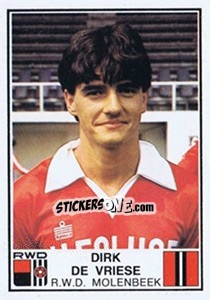 Sticker Dirk de Vriese - Football Belgium 1981-1982 - Panini