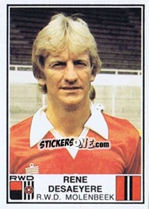 Sticker Rene Desaeyere - Football Belgium 1981-1982 - Panini
