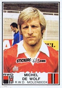 Sticker Michel de Wolf - Football Belgium 1981-1982 - Panini