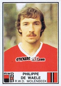 Sticker Philippe de Waele - Football Belgium 1981-1982 - Panini