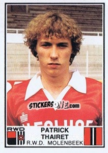 Figurina Patrick Thairet - Football Belgium 1981-1982 - Panini
