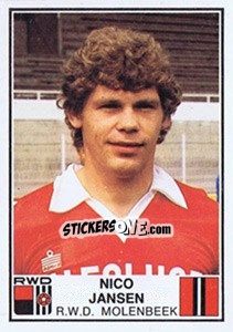 Sticker Nico Jansen - Football Belgium 1981-1982 - Panini
