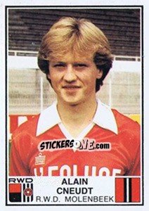 Sticker Alain Cneudt - Football Belgium 1981-1982 n. 257 - Panini