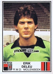 Sticker Erik Deleu - Football Belgium 1981-1982 - Panini