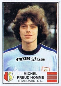 Sticker Michel Preud'Homme - Football Belgium 1981-1982 - Panini