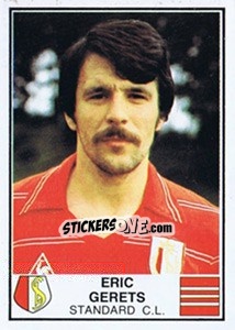 Sticker Eric Gerets - Football Belgium 1981-1982 - Panini