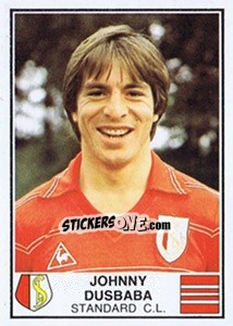 Sticker Johnny Dusbaba - Football Belgium 1981-1982 - Panini