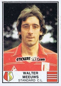 Figurina Walter Meeuws - Football Belgium 1981-1982 - Panini