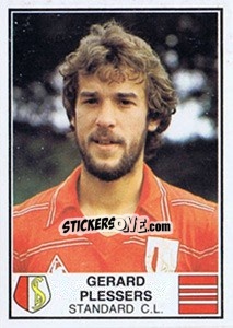 Sticker Gerard Plessers - Football Belgium 1981-1982 n. 266 - Panini