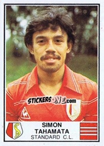Figurina Simon Tahamata - Football Belgium 1981-1982 - Panini