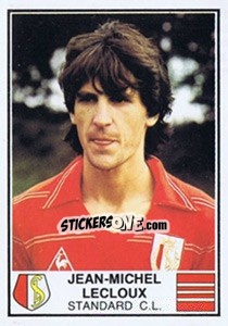 Sticker Jean-Michel Lecloux - Football Belgium 1981-1982 - Panini