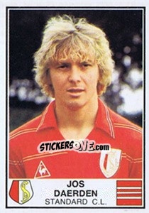 Sticker Jos Daerden - Football Belgium 1981-1982 - Panini