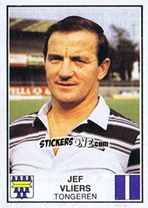 Sticker Jef Vliers - Football Belgium 1981-1982 - Panini