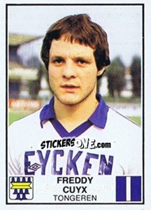 Sticker Freddy Cuyx - Football Belgium 1981-1982 - Panini