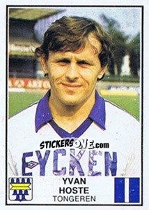 Figurina Yvan Hoste - Football Belgium 1981-1982 - Panini