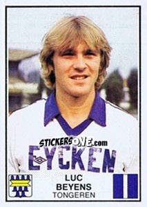 Sticker Luc Beyens - Football Belgium 1981-1982 n. 294 - Panini