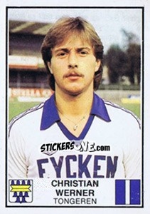 Sticker Christian Werner - Football Belgium 1981-1982 - Panini