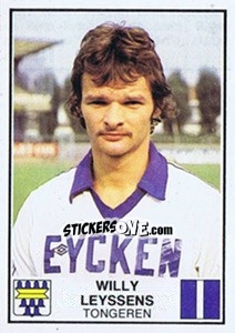 Sticker Willy Leyssens - Football Belgium 1981-1982 - Panini