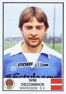Sticker Wim Deconinck - Football Belgium 1981-1982 n. 300 - Panini