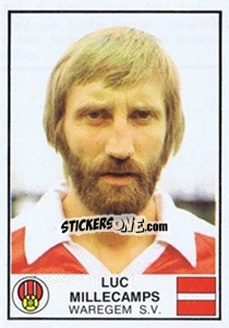 Sticker Luc Millecamps - Football Belgium 1981-1982 - Panini