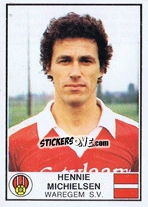 Sticker Hennie Michielsen - Football Belgium 1981-1982 - Panini