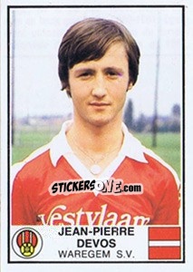Figurina Jean-Pierre Devos - Football Belgium 1981-1982 - Panini