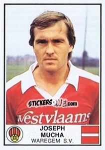 Figurina Joseph Mucha - Football Belgium 1981-1982 - Panini