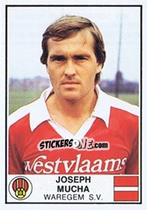 Cromo Joseph Mucha - Football Belgium 1981-1982 n. 306 - Panini