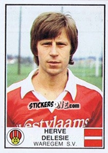 Sticker Herve Delesie - Football Belgium 1981-1982 - Panini