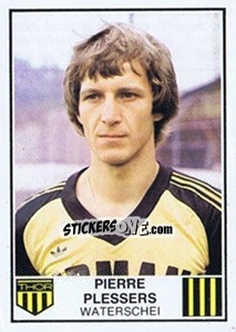 Sticker Pierre Plessers - Football Belgium 1981-1982 - Panini
