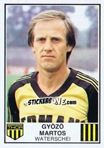 Figurina Gyozo Martos - Football Belgium 1981-1982 - Panini