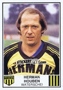Sticker Herman Houben - Football Belgium 1981-1982 - Panini