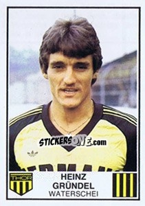 Cromo Heinz Grundel - Football Belgium 1981-1982 - Panini