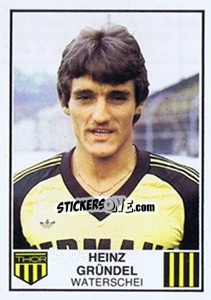 Figurina Heinz Grundel - Football Belgium 1981-1982 - Panini