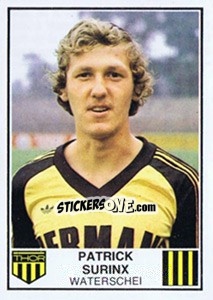 Sticker Patrick Surinx - Football Belgium 1981-1982 - Panini