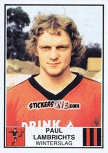 Sticker Paul Lambrichts - Football Belgium 1981-1982 n. 339 - Panini