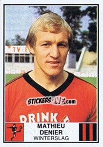 Sticker Mathieu Denier - Football Belgium 1981-1982 - Panini