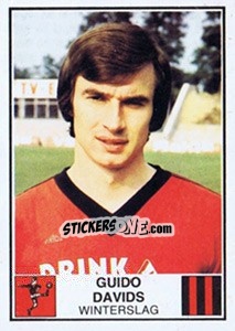 Sticker Guido Davidts - Football Belgium 1981-1982 - Panini