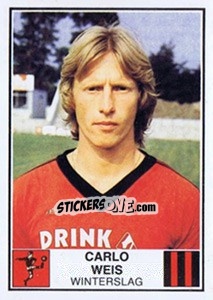 Sticker Carlo Weis - Football Belgium 1981-1982 n. 348 - Panini