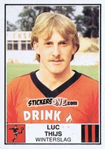 Cromo Luc Thijs - Football Belgium 1981-1982 n. 349 - Panini