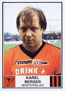 Sticker Karel Berger - Football Belgium 1981-1982 - Panini