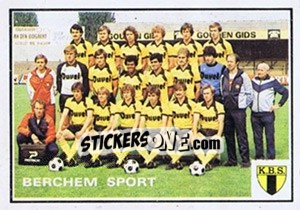 Sticker Team - Football Belgium 1981-1982 - Panini