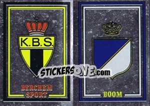 Cromo Badge Berchem Sport / Badge Boom - Football Belgium 1981-1982 - Panini