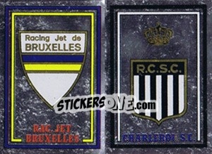 Sticker Badge Racing Jet Bruxelles / Badge Charleroi S.C. - Football Belgium 1981-1982 n. 362 - Panini
