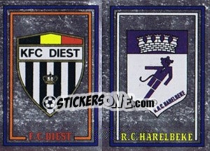 Figurina Badge F.C. Diest / Badge R.C. Harelbeke