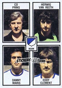 Cromo Co Prins / Herwig Van Reeth / Danny Maris / Eddy Clement - Football Belgium 1981-1982 - Panini